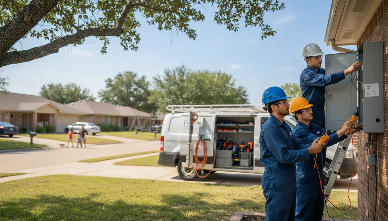 Certified electrician providing emergency electrical services in Centerville, IA